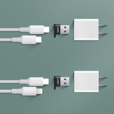 Adaptera adaptera ligzda ar USB-C spraudni USB melnā krāsā