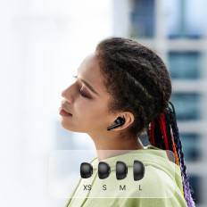 Brezžične slušalke Bluetooth TWS ANC WS106 Hitune T3 črna