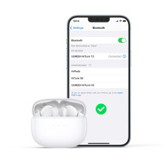 Brezžične slušalke Bluetooth TWS ANC WS106 Hitune T3 bela