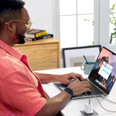 Rápido GAN 2X USB-C 45W QC PD WHITE