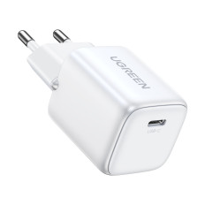Fast Gan 1x USB-C 20W PD Nexode Mini caricabatterie macchina bianca