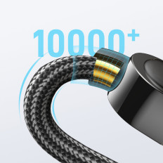 Cabo USB-C de cabo para carregamento rápido e transferência de dados 100W 1.2 M Preto