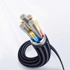 Kabel USB-C kabel za hiter polnjenje in prenos podatkov 100W 1,2 m modra