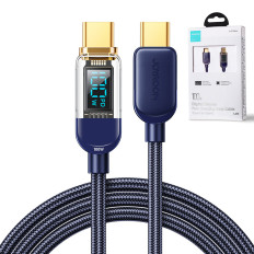 Kabel USB-C kabel za hiter polnjenje in prenos podatkov 100W 1,2 m modra