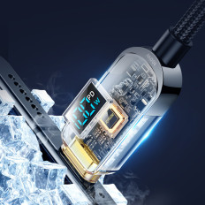 Kaabel USB-C-kaabel kiire laadimise ja andmeedastuse jaoks 100W 1,2 m must