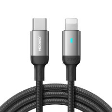 Kabelový vodič pro iPhone USB-C - Lightning A10 Series 20W 1.2m Černá