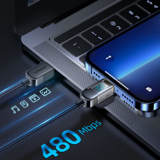Kabelkabel til iPhone USB-C - Lightning med 20W 1,2 M skjerm