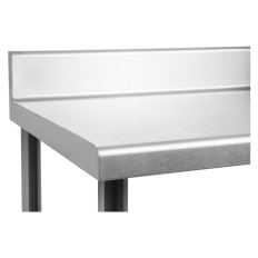 Virtuvės nerūdijančio plieno stalo su stovo ir apatinio lentynos 120x60cm