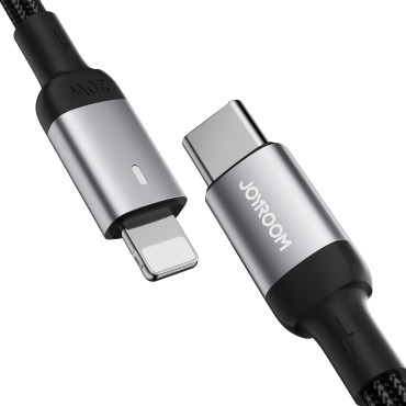 Kabelový vodič pro iPhone USB-C - Lightning A10 Series 20W 1.2m Černá