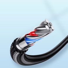 Kabelkabel für iPhone USB-C - Blitz A10 Serie 20W 1.2m Schwarz
