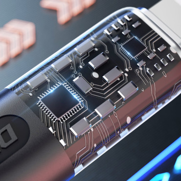 Kabelkabel för snabb lastning USB-C 120W 1m Grå