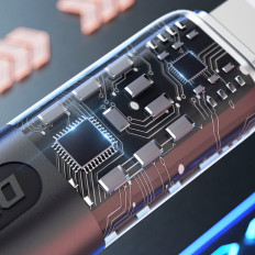Kabelkabel för snabb lastning USB-C 120W 1m Grå