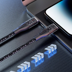 Kabelkabel för snabb lastning USB-C 120W 1m Grå