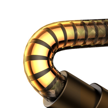 Cabo angular do relâmpago do iPhone - USB-C para o carregamento rápido 20w 1.2m Preto