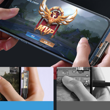 Γωνιακό καλώδιο αστραπής iPhone - USB για φόρτιση και μεταφορά δεδομένων 2.4a 1.2m μαύρο