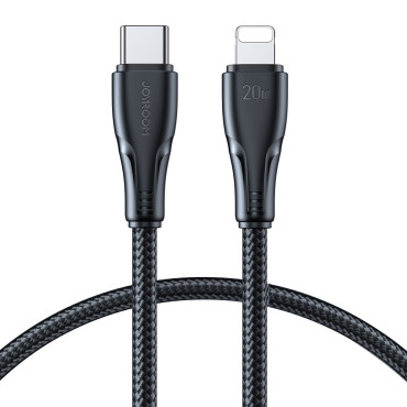 Kabeļu kabelis IPHONE pārsniegts sērija USB-C - Zibens 20W 1.2m Black