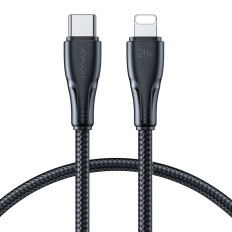 Kabelski kabel IPHONE SUPPASS SERIES USB-C - Lightning 20W 1.2m Črna