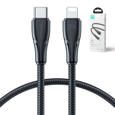 Kabeļu kabelis IPHONE pārsniegts sērija USB-C - Zibens 20W 1.2m Black