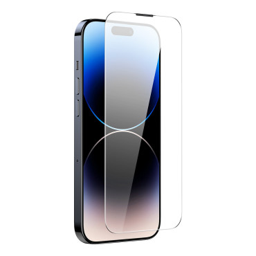 2x temperované sklo pre iPhone 14 Pro Max pre celú obrazovku s reproduktorom štítu 0.3mm
