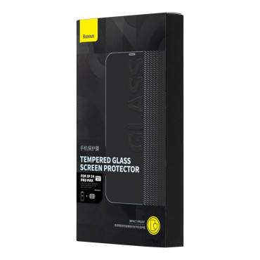 2x temperované sklo pre iPhone 14 Pro Max pre celú obrazovku s reproduktorom štítu 0.3mm