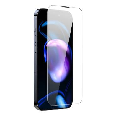 2x Hermated Glass för iPhone 14 Pro för hela skärmen med en högtalare sköld 0.3mm