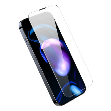 2x Hermated Glass för iPhone 14 Pro för hela skärmen med en högtalare sköld 0.3mm