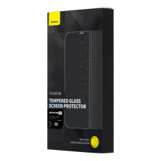 2x Hermated Glass för iPhone 14 Pro för hela skärmen med en högtalare sköld 0.3mm