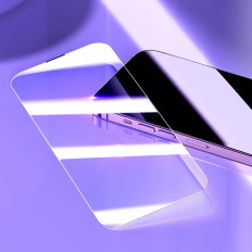 2x Hermated Glass för iPhone 14 Pro för hela skärmen med en högtalare sköld 0.3mm