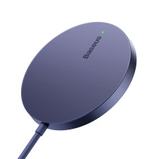 Carregador magnético magnético simples simples magsafe qi 15w roxo