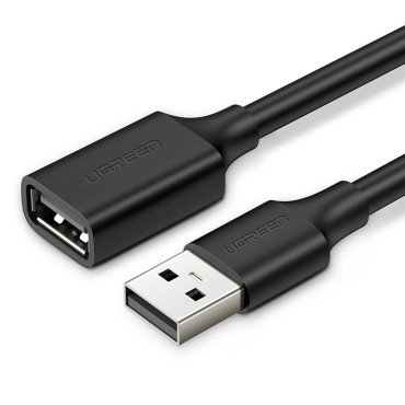 USB 2.0 480MB / s kabelforlengelseskabel 1.5m svart