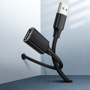 USB 2.0 480MB / s kabelforlengelseskabel 1.5m svart