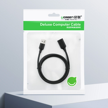 USB 2.0 480MB / s kabelforlengelseskabel 1.5m svart