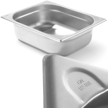 Δοχείο GN 1/2 Χάλυβα γραμμή κουζίνας υψηλό. 100 mm - Hendi 806333