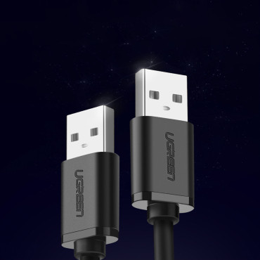 Fleksibelt fleksibel kabel USB 2,0 480mb / s kabel 1.5m sort