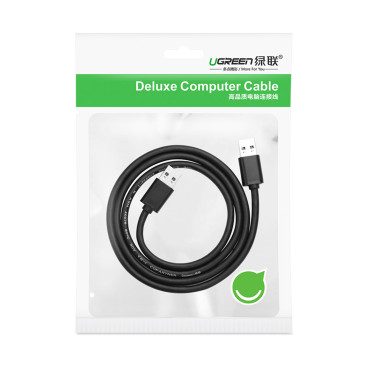 Fleksibelt fleksibel kabel USB 2,0 480mb / s kabel 1.5m sort