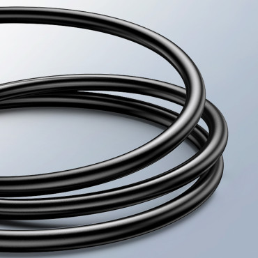 Cable flexible flexible USB 2.0 480MB / S Cable negro 3M