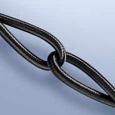 Cabo de áudio de cabo no slot USB-C - Mini Jack 3.5mm 1m cinza