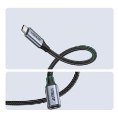Slitesterkt USB-C-kabelforlengelseskabel 3.1 10 GB / s 1m grå