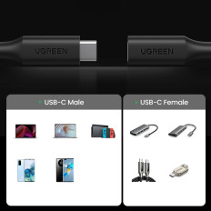 USB-C 100W 10GB / S 1M kabelkabelforlengelseskabel
