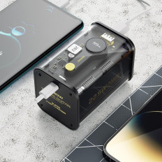 PowerBank K16Pro 20000mAh USB-A USB-C 22.5W PD Sort