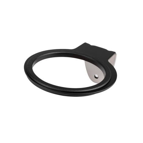 Porta asciugacapelli da parete Q97 nero