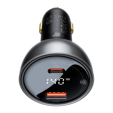 USB USB-C AUTOMATICKEJ KARTY PD3.1 140W + USB-C 1M kábla čierna