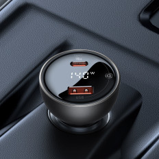 USB USB-C AUTOMATICKEJ KARTY PD3.1 140W + USB-C 1M kábla čierna