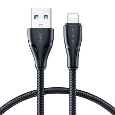 Kabeltråd for iPhone USB - Lightning 2.4A 0.25m svart