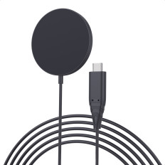 Induktivni magnetni polnilnik za iPhone 15W Magsafe Black