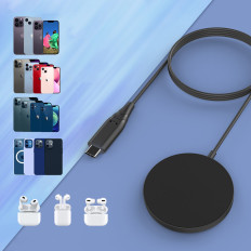 Induktivni magnetni polnilnik za iPhone 15W Magsafe Black