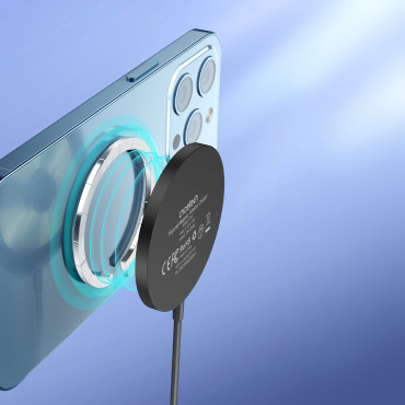 Indukcinis magnetinis įkroviklis "iPhone 15W Magsafe Black"