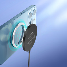 Indukcinis magnetinis įkroviklis "iPhone 15W Magsafe Black"