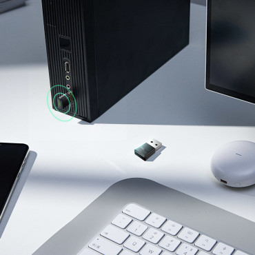 Adaptérový spojovací vysielač Bluetooth 5.3 Rozsah USB 20m čierna