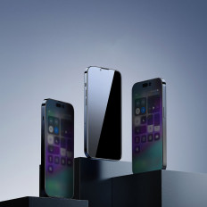 Vidrio templado para iPhone 14 Pro en toda la pantalla. 0.4mm Conjunto de filtro anti espía